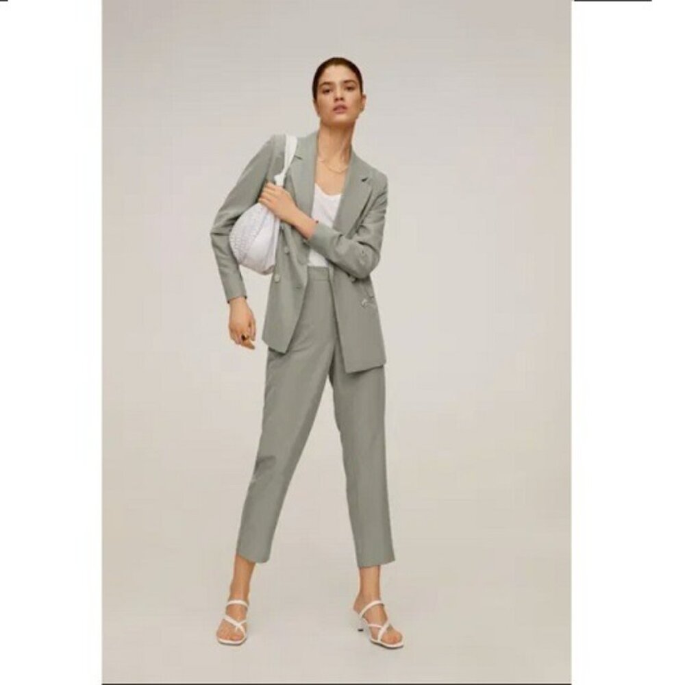 MANGO Two-Piece Suit / CO-ORD in Sage Green